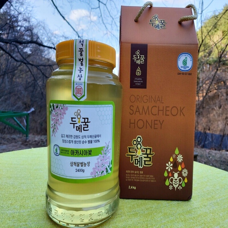 삼척꿀벌농장,두메꿀 아카시아꿀 2.4kg